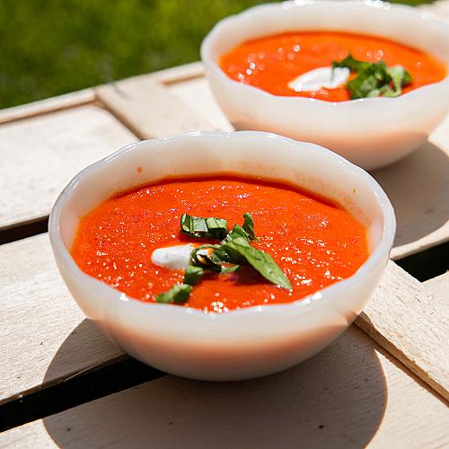 Лесна доматена супа
